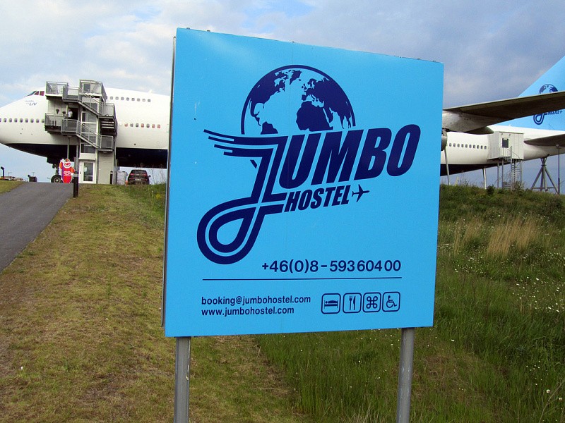 Отель-самолёт «Jumbo Hostel» в Швеции | Boeing-747-200